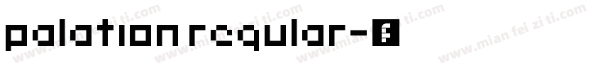 palation regular字体转换